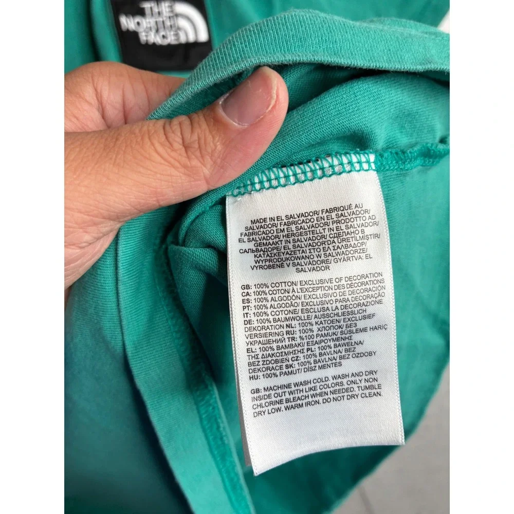 The North Face Mens Moab Graphic Box Logo T-Shirt Teal Green XS AXBP631